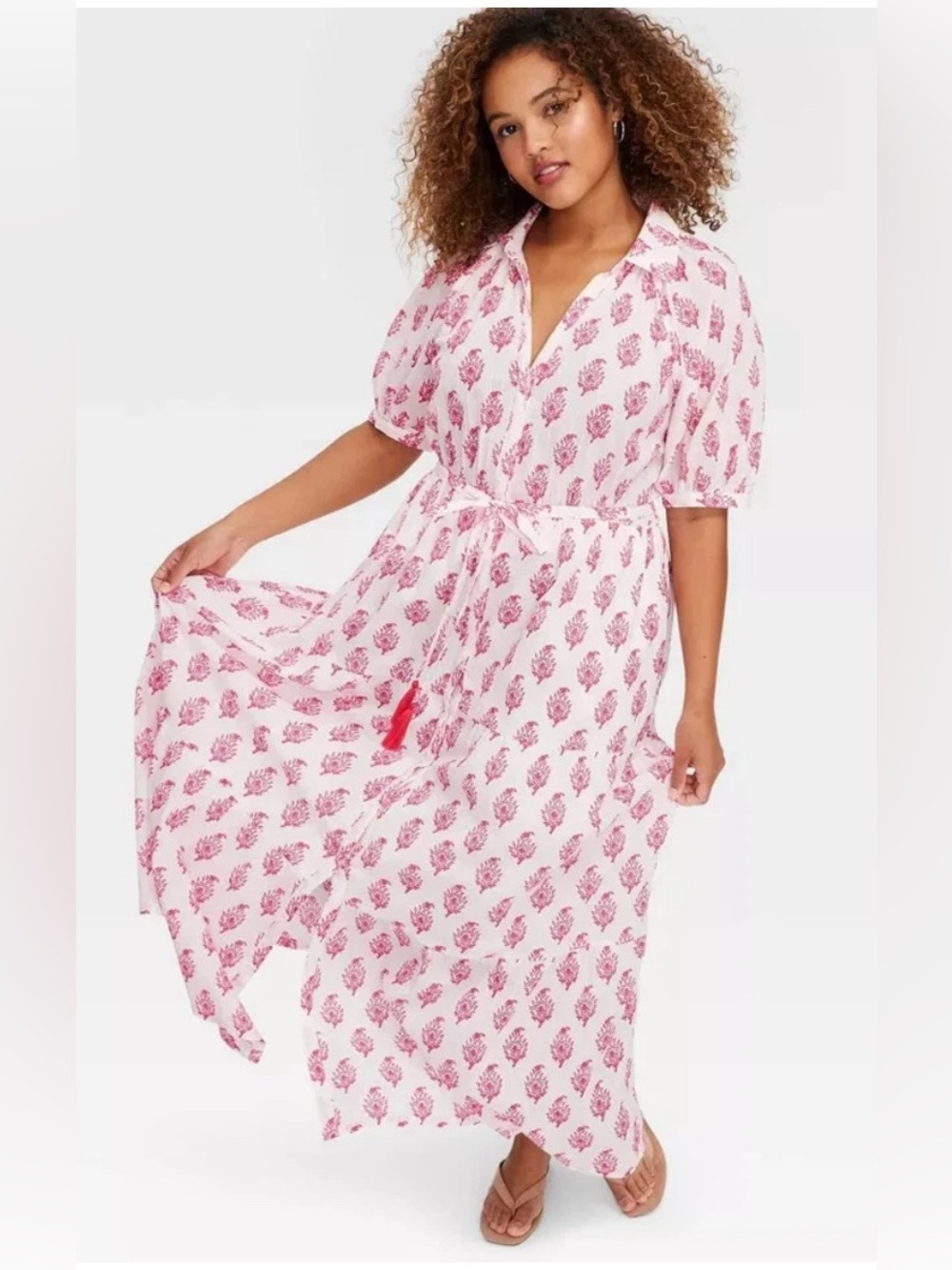 Roller Rabbit x Target Bouquet Short Sleeve Maxi Dress NWT XXL